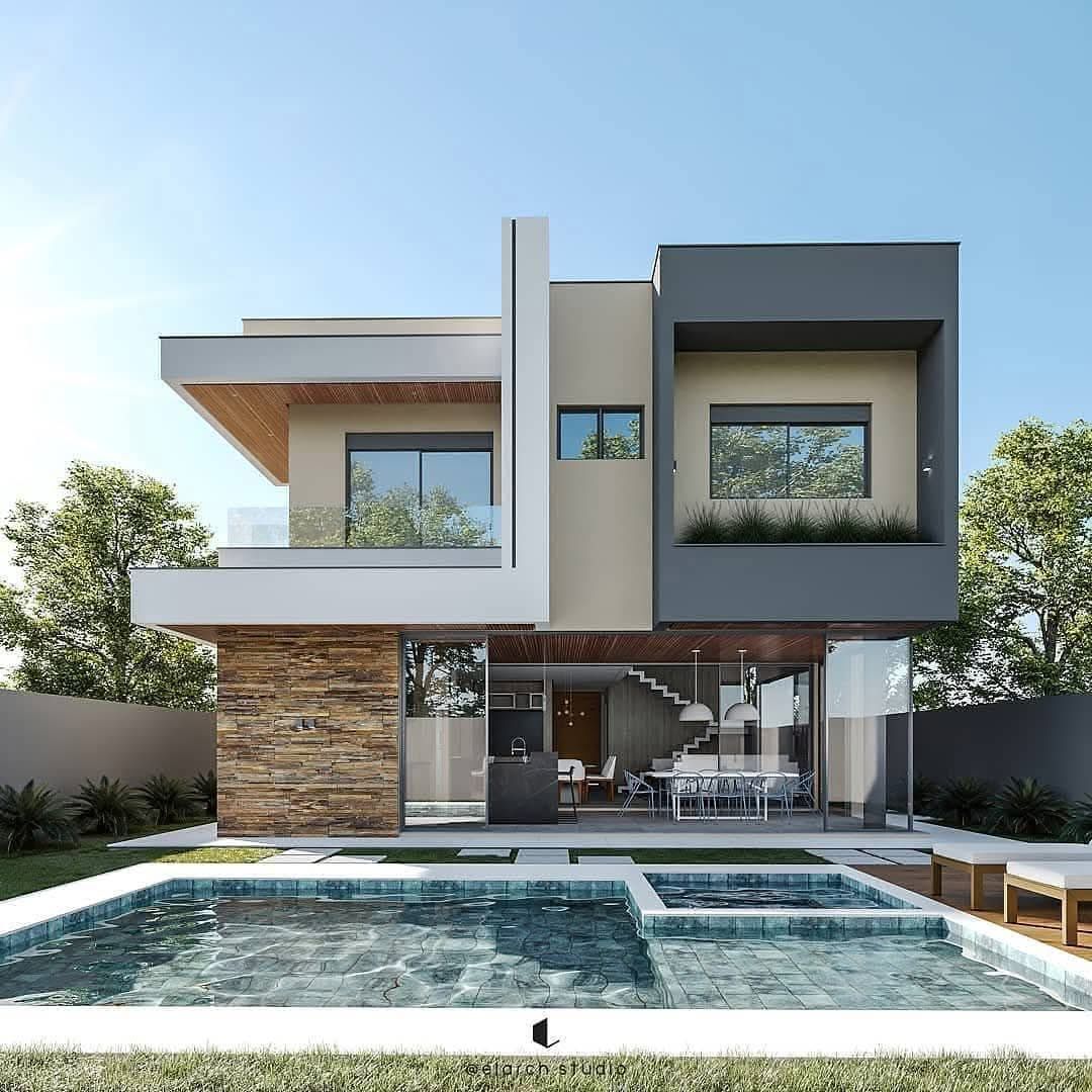 Modern maisonette with a swimming pool