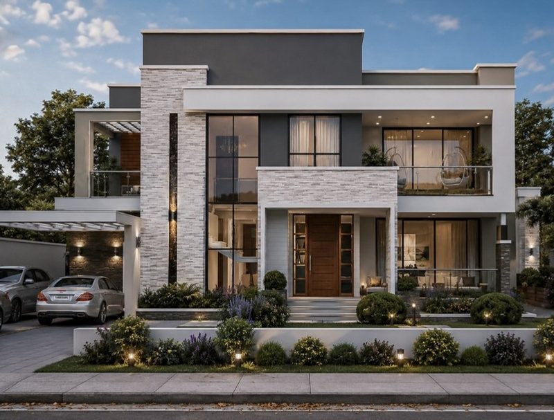 Design 13: modern 4 bedroom maisonette render