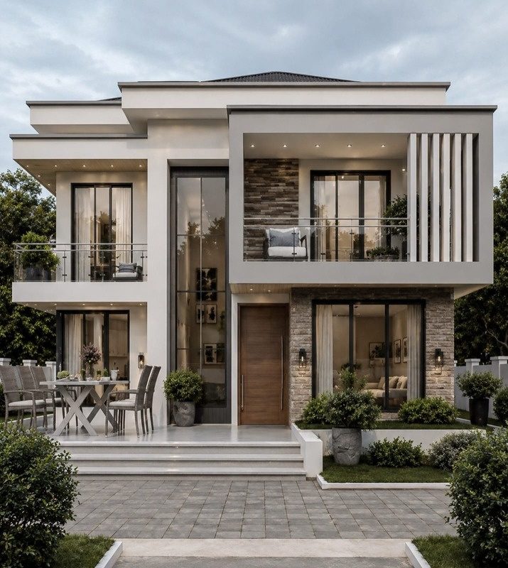 Design 15: modern 4 bedroom maisonette render